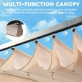 thumbnail image 6 of MELLCOM Retractable Pergola 10x10 ft , Outdoor Shelter with Magnetic Attachment, Thick Waterproof and UV-Resistant Fabric for Patio Garden Deck, Beige, 6 of 9