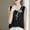 Black, variant on Ovbmpzd Tank Top Women Plus Size Black Lace Cooling Shirts Spring Sleeveless Summer Camisole Womens Going Out Tops L