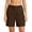 8# Brown, variant on Bermuda Shorts for Women Petite Summer Quick Dry Cargo Shorts with Pockets Outdoor Elastic Waist Knee Length Pull On Hiking Shorts Brown M