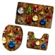 thumbnail image 5 of Juego de alfombras de baño Nopslip 3 Uds Cubierta De Asiento De Inodoro + Alfombrilla De Baño + Alfombra De Pedestal Decoración Navideña Para El Hogar/fiesta I Magideal Juego de alfombras de baño Nopslip, 5 of 6