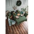 thumbnail image 5 of Dining Room Table Cloth Oblong, Table Cloth Cover Cotton Linen 6-8 Seater with Bells and Snowflake Pattern 140*180cm, 5 of 5