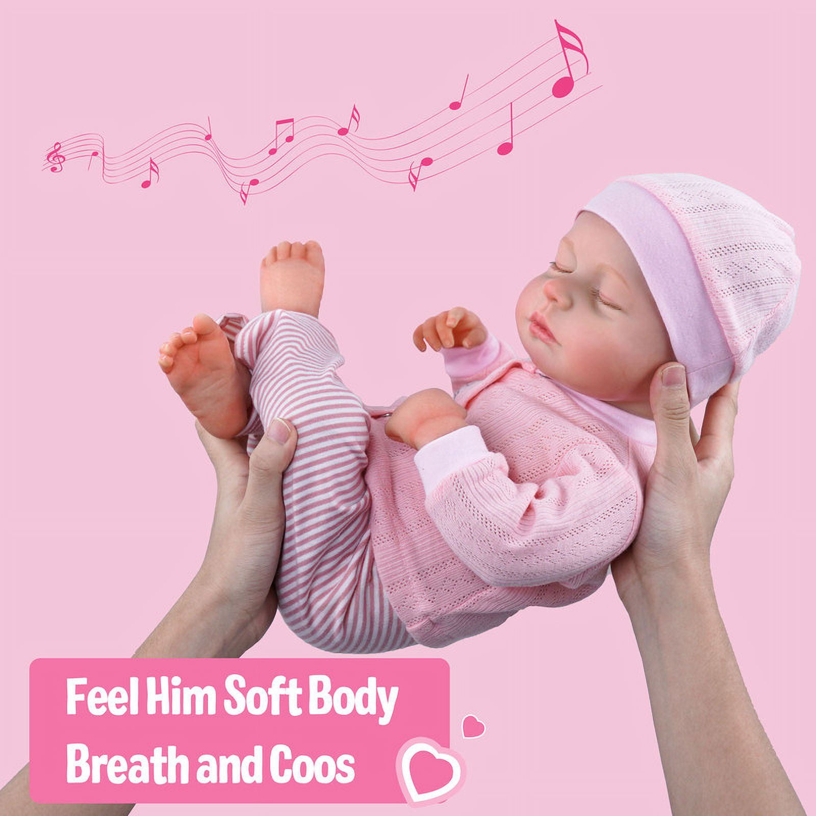BABESIDE Reborn Baby Dolls, 20 inches Realistic Soft Cloth Body Baby Dolls Toy for Kids Age 3+