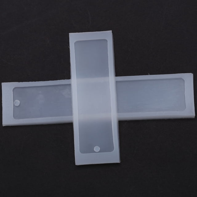 JUEGO DE 2 MARCAPÁGINAS DE SILICONA, Marcapáginas de resina, Marcapáginas Pequero Rectango y Mediano para resina, Manualidadas de Fundicion de Resina