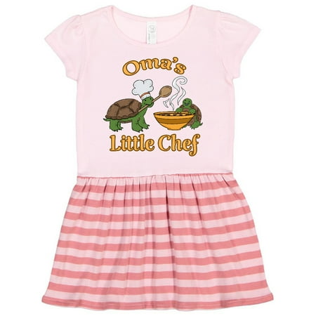 

Inktastic Oma s Little Chef with Cute Turtles Gift Toddler Girl Dress