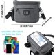 thumbnail image 3 of Fahrrad Lenkertasche Wasserdichte,5l Fahrradtasche Lenker,fahrradkorb Tasche Mit Touchscreen,lenkertasche Fronttasche Mit Tragegurt & Regenschutz,fahr, 3 of 5