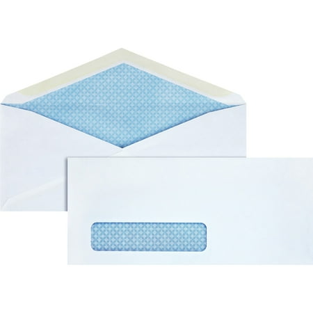 UPC: 0035255422055 | Business Source  BSN42205  No. 10 Tinted Diagonal Seam Window Envelopes  500 / Box  White