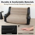 thumbnail image 2 of Large Inflatable Leisure Chair for Outdoor Indoor Use, Portable Two-Person Sofa with High Backrest and Armrests for Camping  Living Room Relaxation, 2 of 6