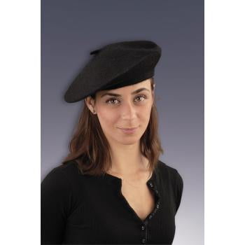Black French Beret Hat Halloween Costume Accessory