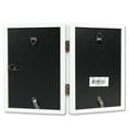 thumbnail image 2 of Lawrence Frames 4" x 6" Studio Wood White Double Picture Frame (755846D), 2 of 2