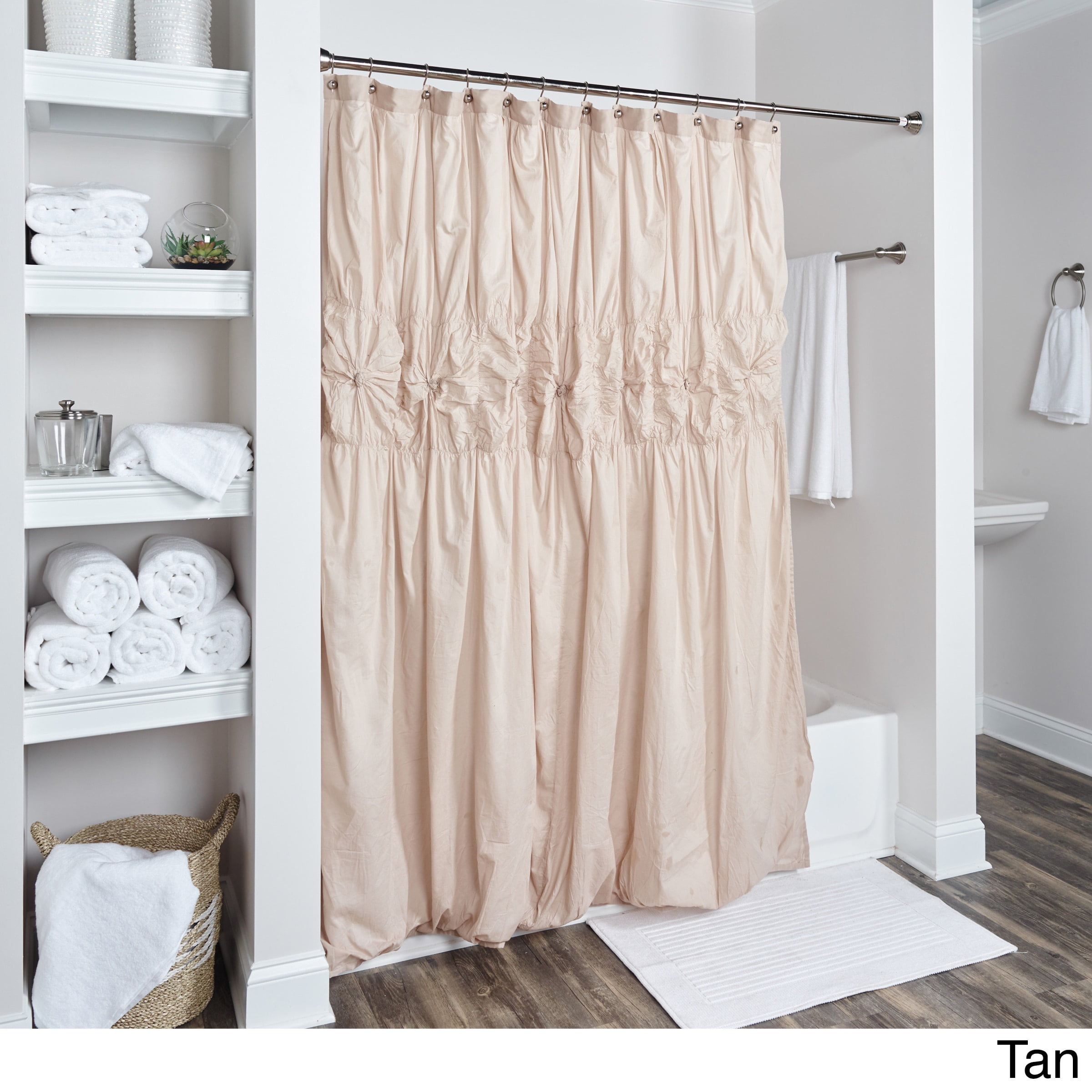 Rizzy Home Torsads Collection Shower Curtain Walmart Com