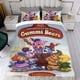 thumbnail image 4 of Aventuras de los Osos Gummi Conjunto de sábanas temático, trío de piezas, cómodo y amigable con la piel, diseño único, regalo de decoración para el hogar para familiares, amigos y fans,140cm *210cm, 4 of 6