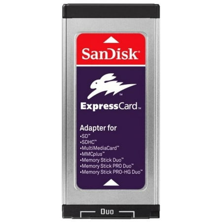 SanDisk ExpressCard Reader/Writer SD SDHC MS Memory Stick Duo MacBook Pro/PC