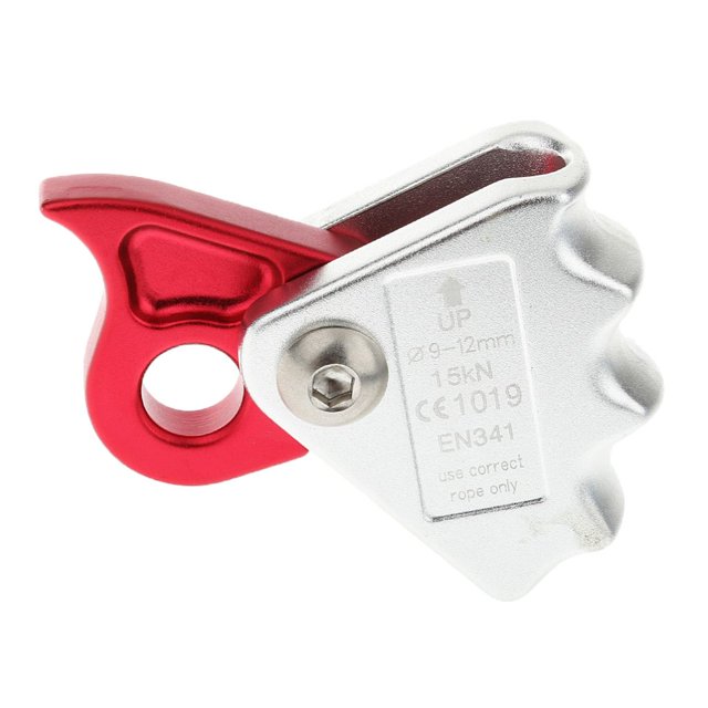 Advancent Cuerda de escalada en roca, agarre de seguridad, 9mm-12mm, protección para montañismo, agarre de rescate de aleación de aluminio, carpas rojo plata