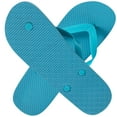 thumbnail image 4 of 50 Pairs of Bulk Wholesale Flip Flop Sandals for Women, Weddings, House Guests, Indoor and Backyard Outdoor – 50 Pairs of Flexible Flip Flop Sandals for Women in Teal Blue, 4 of 5