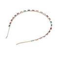 thumbnail image 4 of Diadema de novia BuyWeek con diamantes de imitación colorida, 4 of 14