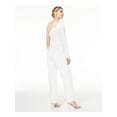thumbnail image 2 of CITY STUDIO Womens White Long Sleeve Wide Leg Party Jumpsuit Juniors Size: 3, 2 of 4