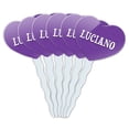 thumbnail image 1 of Luciano Heart Love Cupcake Picks Toppers - Set of 6, 1 of 1