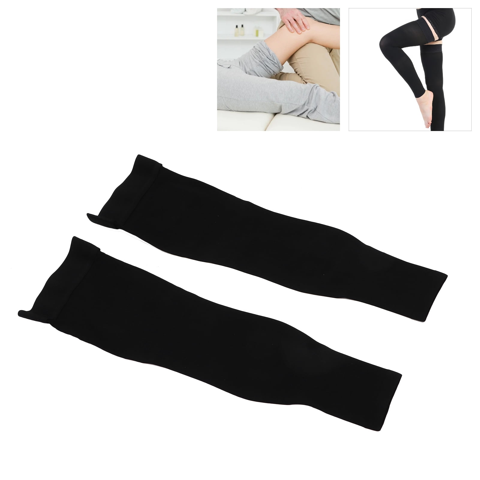 Henmomu Thigh High Compression Stocking, Toeless Compression Stockings