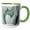 Green/White, variant on 3drose, Arizona, Phoenix. Desert Botanical Garden, Artichoke Agave, 11oz Mug