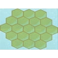 thumbnail image 1 of Ahgly Tapis Rectangulaire Lavable en Machine Intérieur Transitionnel Vert, 3 Pieds x 5 Pieds, 1 of 7