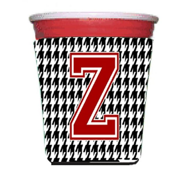 Carolines Treasures CJ1021Z-RSC Pied de Poule Monogramme Initiale Z Rouge Tasse Câlin