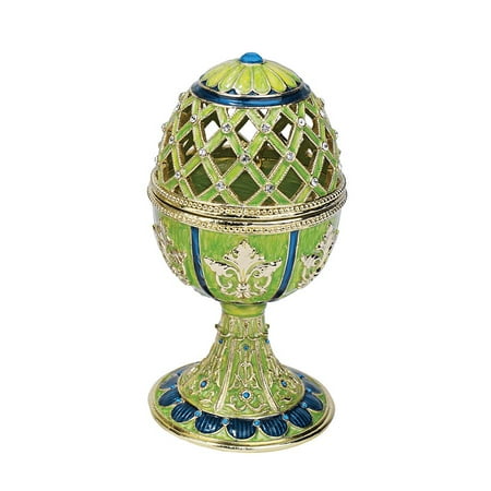 - Design Toscano Jeweled Trellis Collection Romanov Style Enameled Egg: Verte