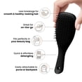 thumbnail image 4 of Cepillo para cabello Tangle Teezer Ultimate Detangler, tamaño de viaje, negro, 4 of 8