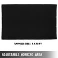 thumbnail image 6 of 6 Feet x 10 Feet Welding Blanket, Heavy Duty Black Fiberglass Fireproof Blanket, Heat Resistant Welding Mat, Thermal Insulation Shield with Carry Bag for Safety, 6 of 10