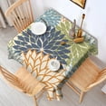 thumbnail image 2 of Square Waterproof Tablecloth Floral Art Modern Classic Reusable Indoor/Outdoor Durable Table Cover 70 Inch X70 Inch, 2 of 6