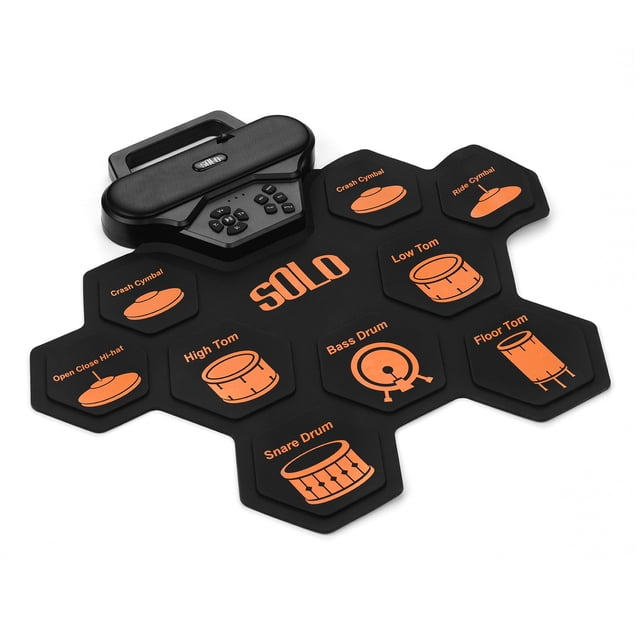 SOLO SD-50 Pad de batería electrónica portátil Tambor enrollable de silicona digital