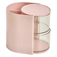 thumbnail image 1 of Clear Acrylic Makeup Display Case Rotating Space-Saving Versatile Desktop Organiser Modern Bathroom Countertop, 1 of 5
