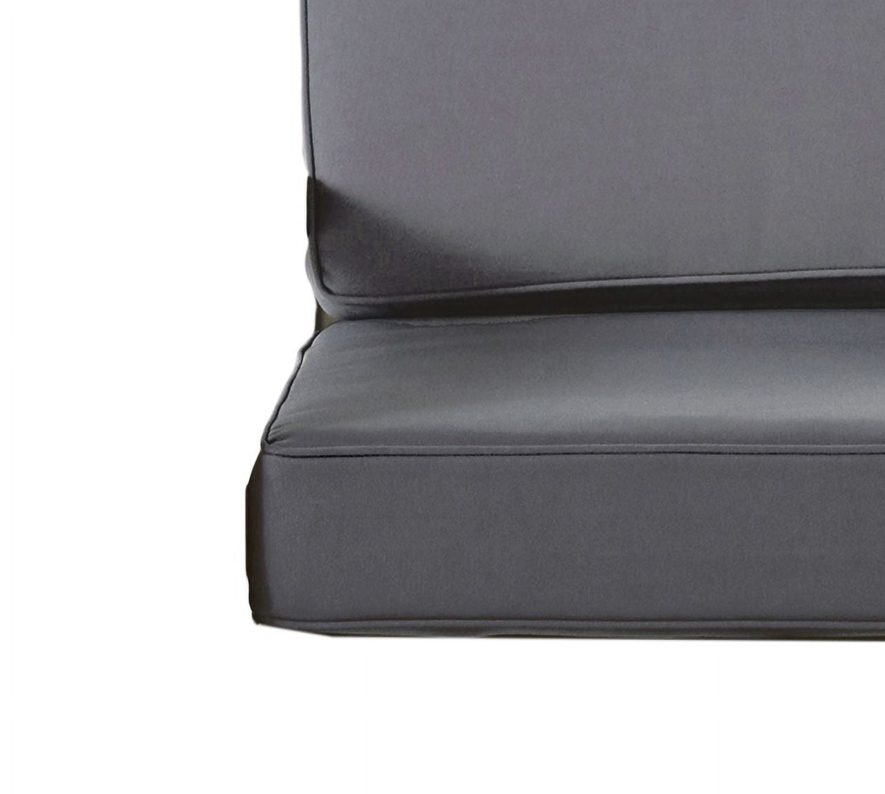Outdoor Club Chair Replacement Cushion Cover Only, Soft Seat Cover for Patio Garden, Gray