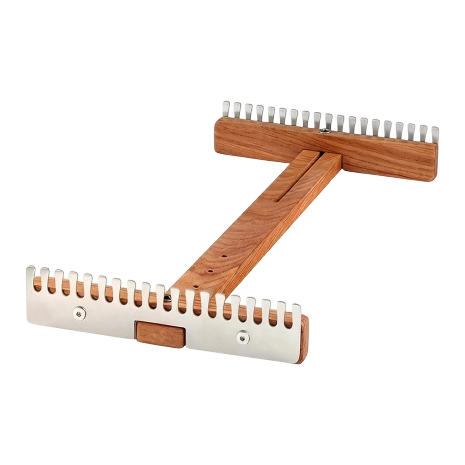 Wooden Knitting Loom Kit Manual DIY Weaving Frame for Scarves Tapestries Beginner Textile Art Projects