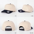 thumbnail image 2 of HEAVEN MADE 3D Embroidered Trucker Hat Vintage Color Block Baseball Cap Adjustable Unisex Snapback Gratitude Gift, 2 of 5