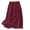 Red, variant on Womens Midi Skirts A Line Flowy Swing Elastic Waist Side Splited Skirt Casual Beach Party Pockets Skirt Daily Wear
