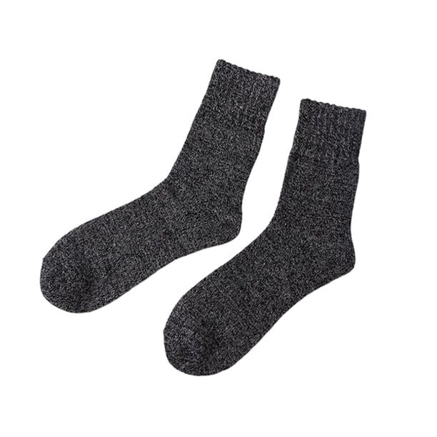 Qarigey 1 par de calcetines para hombre, medias antideslizantes para clima frío de invierno, calentador de pies cómodo, calzado de vestir de tubo Accesorios de calzado Negro Qarigey AP013277-01