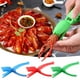 thumbnail image 1 of Paquete de 2 para pelar cangrejos de río - Clips para quitar conchas para gambas y langostas - Herramienta de plástico para abrir la parte trasera amantes del marisco, 1 of 5
