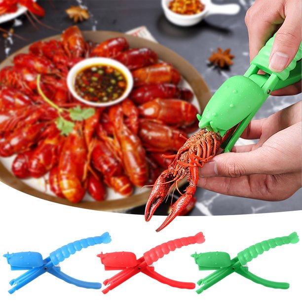Paquete de 2 para pelar cangrejos de río - Clips para quitar conchas para gambas y langostas - Herramienta de plástico para abrir la parte trasera amantes del marisco