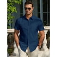 thumbnail image 6 of Youclos Men's Short Sleeve Dress Shirts Casual Button Down Shirt Regular Fit, 6 of 8