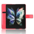 thumbnail image 3 of Allytech For Samsung Galaxy Z Fold 4 Flip Card Wallet Case,Shockproof 360 Full Protection Luxury PU Leather with Pen Holder Slim Folding Shell Cover and Strap.For Samsung Galaxy Z Fold 4,Red, 3 of 6
