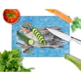thumbnail image 2 of Caroline's Treasures Teal Duck Glass Cutting Board Large, 2 of 2