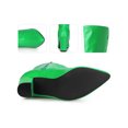 thumbnail image 2 of Unique Bargains Go Go Boot Chunky Heels Knee High Boots for Women Green (Size 10), 2 of 5
