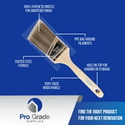 Pro Grade, Angle Premium Paint Brushes, 6 Piece Set, Interior/Exterior Painting