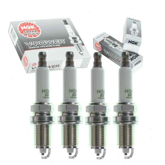 4 pc NGK V-Power Spark Plugs compatible with Chevrolet Aveo5 1.6L L4 2009-2011