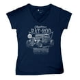 thumbnail image 5 of American Rat Rod Women's V-Neck T-shirt Hot Rod Custom Culture Route 66 1930s Classic Car Vintage Rusty Cars Garage Tee, 5 of 7