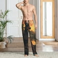 thumbnail image 2 of Hirioo Sunset Meditating Doberman for Women's PJ Pajama Pants Sleep Pants Women's Home Trousers with Pockets,S-3XL-Small, 2 of 6