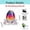 D, variant on DefiDgd Easter Faux Crystal Egg Bunny Ornament,Colorful 2D Flat Acrylic Easter Desk Figurines Decorations for Easter Spring Party Home Decor,Gift for Friend Family(A)