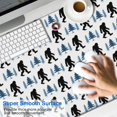 thumbnail image 2 of Long Mouse Pads for Desk,White Bigfoot and Pine Tree Pattern Desk Mats on Top Of Desks, Desk Mouse Pad Extra Large with 3mm Non-Slip Base and Stitched Edge for Gaming,Office,Work,Home 47.3"x23.6", 2 of 6