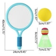 thumbnail image 2 of Kids Badminton & Tennis Set - 2 Rackets with 2 Balls for Indoor/Outdoor Play, Lightweight Sports Toy for Children Ages 6+ with Anti-Slip Handles, 2 of 7