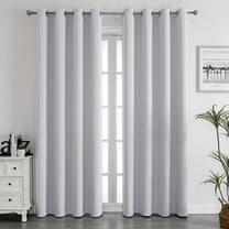 XmhyTop light gray Curtains for Bedroom, 100*200cm 1 slice, Window Curtains with Grommet Top, Easy to Install Drapes - Premium Polyester Window Blackout Curtains for Bedroom & Home Decor